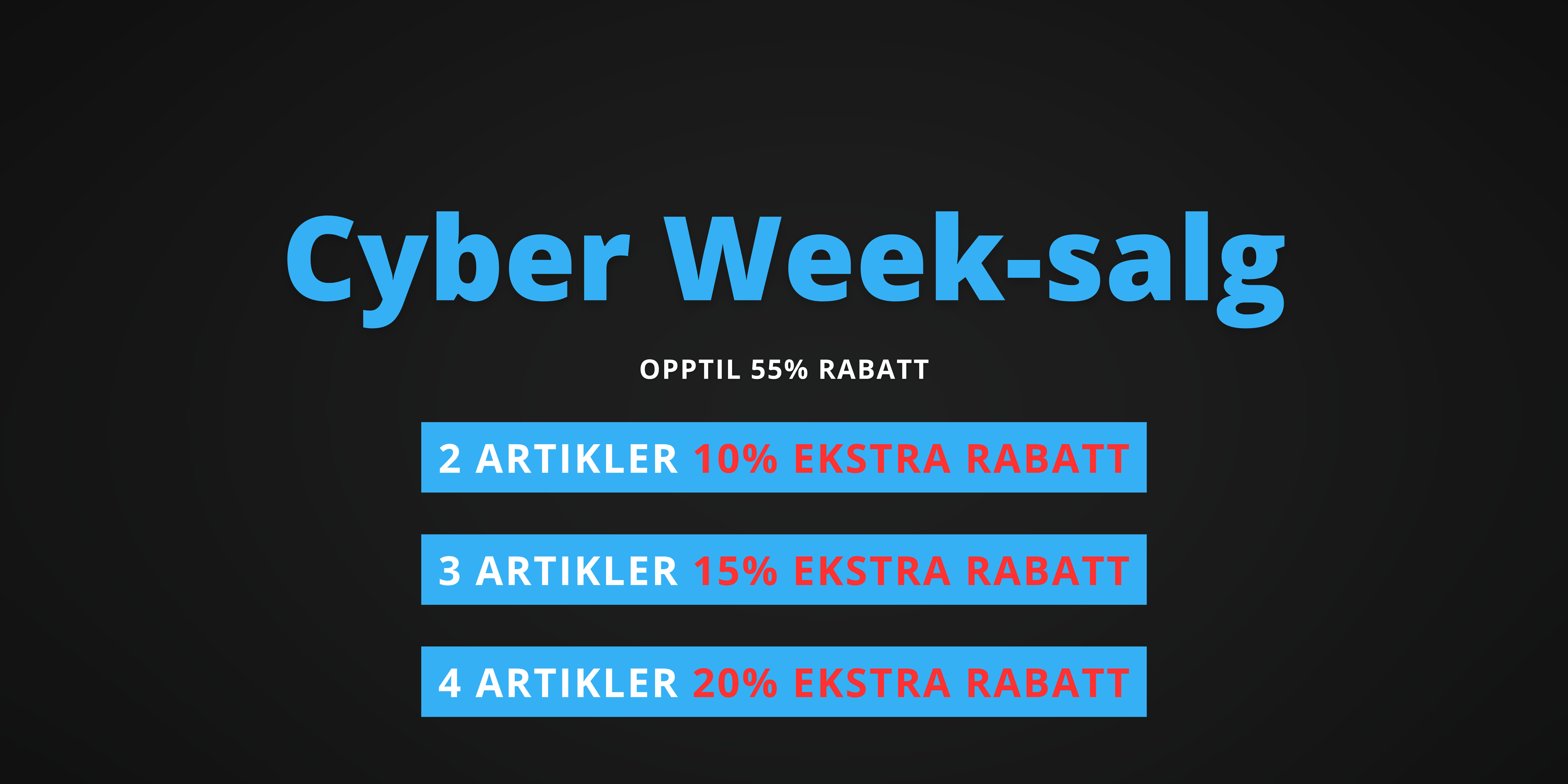 Cyber Week-salg!